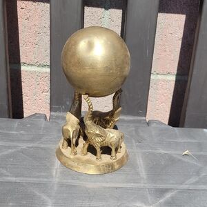 Elegant Gold Animal Sculpture